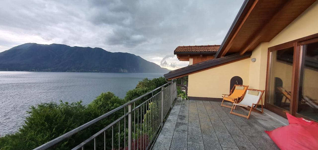 Bella Vista Lago Maggiore Ghiffa Bagian luar foto